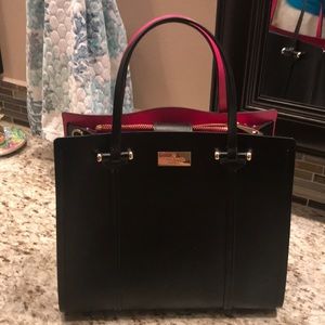 Kate spade black and pink bag